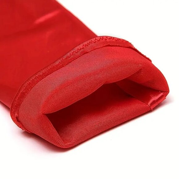 Classic Satin Glossy Long Gloves Party Bridal Dance Opera Length Gloves Hallowee - Picture 6 of 11